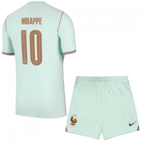 Fotbalové dresy Francie Mbappé 10 Dětské Venkovní Dres MS 2026 Krátký Rukáv