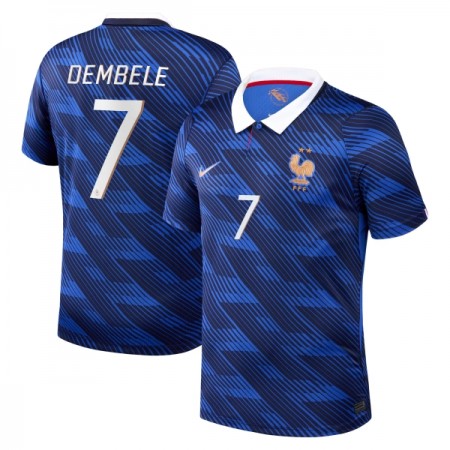 Fotbalové dresy Francie O. Dembele 7 Domácí Dres MS 2026 Krátký Rukáv