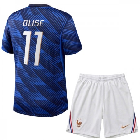 Fotbalové dresy Francie Olise 11 Dětské Domácí Dres MS 2026 Krátký Rukáv