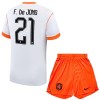 Fotbalové dresy Nizozemsko F. De Jong 21 Dětské Venkovní Dres MS 2026 Krátký Rukáv