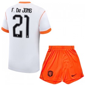 Fotbalové dresy Nizozemsko F. De Jong 21 Dětské Venkovní Dres MS 2026 Krátký Rukáv