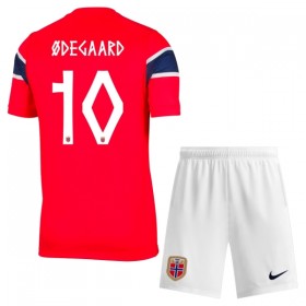 Fotbalové dresy Norsko Odegaard 10 Dětské Domácí Dres MS 2026 Krátký Rukáv