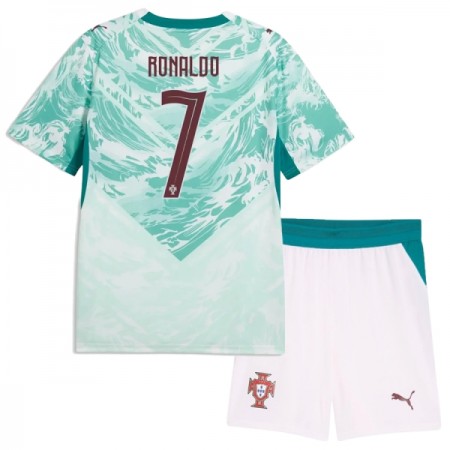 Fotbalové dresy Portugalsko Ronaldo 7 Dětské Venkovní Dres MS 2026 Krátký Rukáv