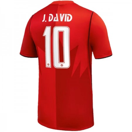 Fotbalové dresy Kanada J. David 10 Domácí Dres MS 2026 Krátký Rukáv