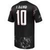Fotbalové dresy Kanada J. David 10 Venkovní Dres MS 2026 Krátký Rukáv