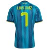 Fotbalové dresy Kolumbie Luis Diaz 7 Venkovní Dres MS 2026 Krátký Rukáv