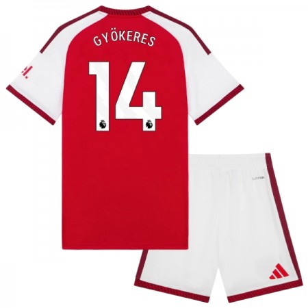 Fotbalové dresy Arsenal Gyokeres 14 Dětské Domácí Dres 2026-27 Krátký Rukáv