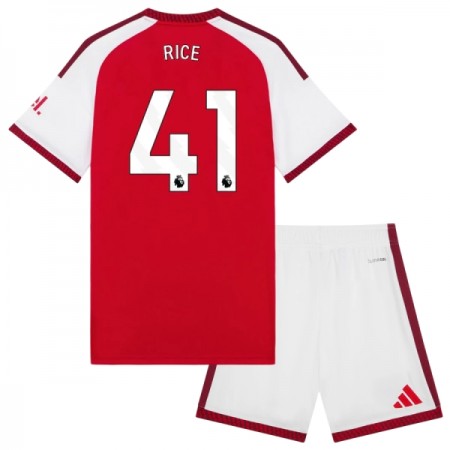 Fotbalové dresy Arsenal Rice 41 Dětské Domácí Dres 2026-27 Krátký Rukáv