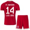 Fotbalové dresy FC Bayern Mnichov Luis Diaz 14 Dětské Domácí Dres 2026-27 Krátký Rukáv