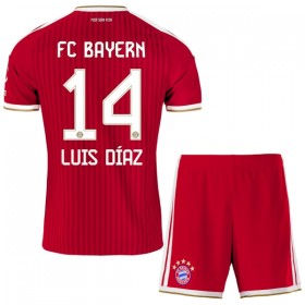 Fotbalové dresy FC Bayern Mnichov Luis Diaz 14 Dětské Domácí Dres 2026-27 Krátký Rukáv