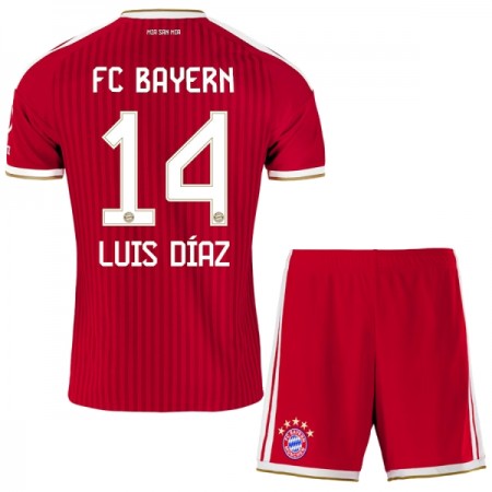 Fotbalové dresy FC Bayern Mnichov Luis Diaz 14 Dětské Domácí Dres 2026-27 Krátký Rukáv
