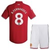 Fotbalové dresy Manchester United B. Fernandes 8 Dětské Domácí Dres 2026-27 Krátký Rukáv