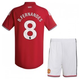 Fotbalové dresy Manchester United B. Fernandes 8 Dětské Domácí Dres 2026-27 Krátký Rukáv