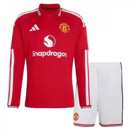 Fotbalové dresy Manchester United Dětské Domácí Dres 2026-27 Dlouhý Rukáv