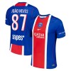 Fotbalové dresy Paris Saint-Germain Joao Neves 87 Domácí Dres 2026-27 Krátký Rukáv