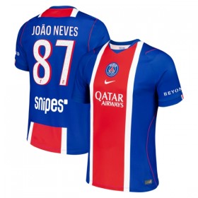 Fotbalové dresy Paris Saint-Germain Joao Neves 87 Domácí Dres 2026-27 Krátký Rukáv