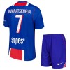 Fotbalové dresy Paris Saint-Germain Kvaratskhelia 7 Dětské Domácí Dres 2026-27 Krátký Rukáv