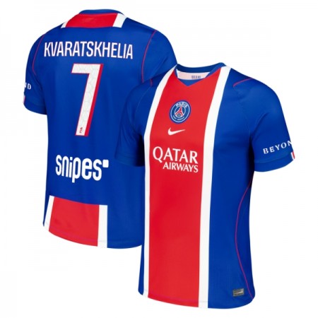 Fotbalové dresy Paris Saint-Germain Kvaratskhelia 7 Domácí Dres 2026-27 Krátký Rukáv