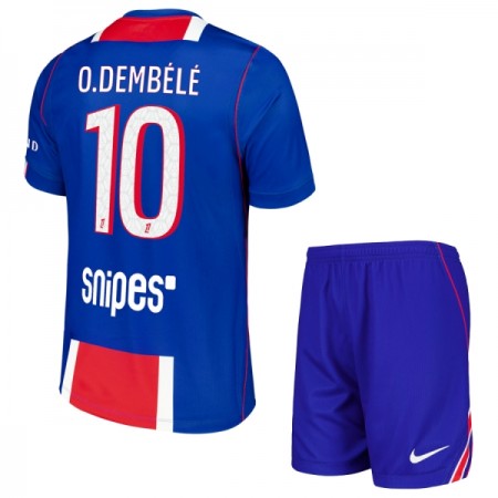 Fotbalové dresy Paris Saint-Germain O. Dembele 10 Dětské Domácí Dres 2026-27 Krátký Rukáv