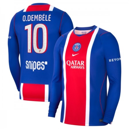 Fotbalové dresy Paris Saint-Germain O. Dembele 10 Domácí Dres 2026-27 Dlouhý Rukáv