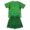 Fotbalové dresy Brazílie Brankářské Dětské Domácí Dres MS 2026 Zelená Krátký Rukáv