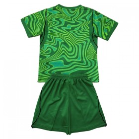 Fotbalové dresy Brazílie Brankářské Dětské Domácí Dres MS 2026 Zelená Krátký Rukáv