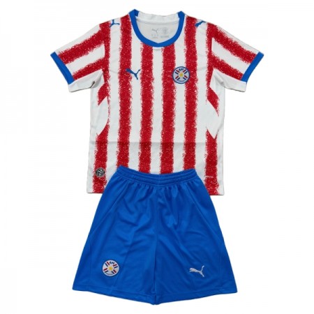 Fotbalové dresy Paraguay Dětské Domácí Dres MS 2026 Krátký Rukáv
