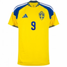 Fotbalové dresy Švédsko Isak 9 Domácí Dres MS 2026 Krátký Rukáv