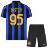 Fotbalové dresy Inter Milán Bastoni 95 Dětské Domácí Dres 2026-27 Krátký Rukáv
