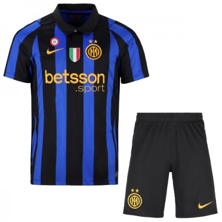 Fotbalové dresy Inter Milán Dětské Domácí Dres 2026-27 Krátký Rukáv Fotbalové dresy Inter Milán Dětské Domácí Dres 2026-27 Krátký Rukáv
