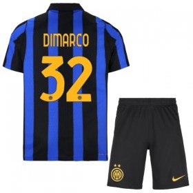 Fotbalové dresy Inter Milán Dimarco 32 Dětské Domácí Dres 2026-27 Krátký Rukáv