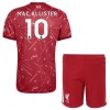 Fotbalové dresy Liverpool Mac Allister 10 Dětské Domácí Dres 2026-27 Krátký Rukáv