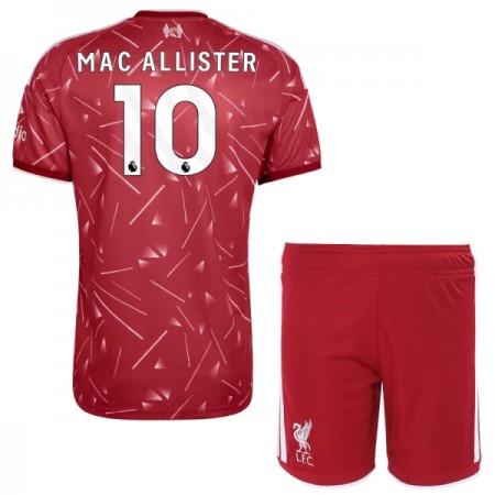 Fotbalové dresy Liverpool Mac Allister 10 Dětské Domácí Dres 2026-27 Krátký Rukáv