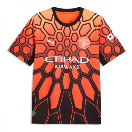 Fotbalové dresy Manchester City Brankářské Alternativní Dres 2026-27 oranžový Krátký Rukáv