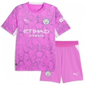 Fotbalové dresy Manchester City Brankářské Dětské Venkovní Dres 2026-27 Růžová Krátký Rukáv