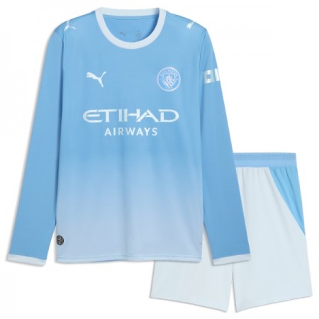 Fotbalové dresy Manchester City Dětské Domácí Dres 2026-27 Dlouhý Rukáv