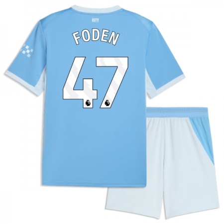 Fotbalové dresy Manchester City Foden 47 Dětské Domácí Dres 2026-27 Krátký Rukáv