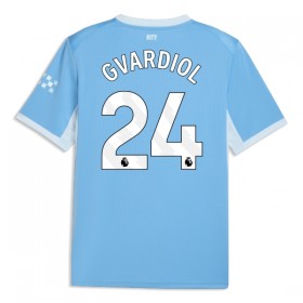 Fotbalové dresy Manchester City Gvardiol 24 Domácí Dres 2026-27 Krátký Rukáv