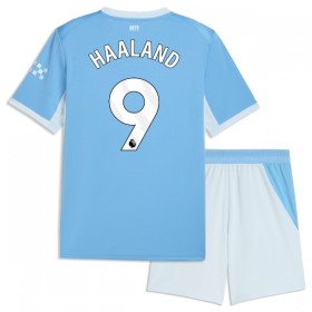 Fotbalové dresy Manchester City Haaland 9 Dětské Domácí Dres 2026-27 Krátký Rukáv