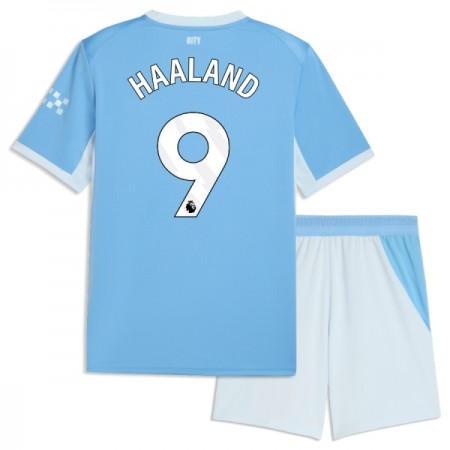 Fotbalové dresy Manchester City Haaland 9 Dětské Domácí Dres 2026-27 Krátký Rukáv