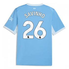 Fotbalové dresy Manchester City Savinho 26 Domácí Dres 2026-27 Krátký Rukáv
