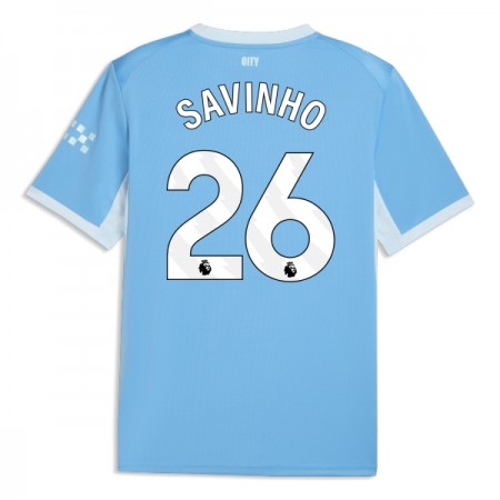 Fotbalové dresy Manchester City Savinho 26 Domácí Dres 2026-27 Krátký Rukáv