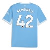 Fotbalové dresy Manchester City Semenyo 42 Domácí Dres 2026-27 Krátký Rukáv