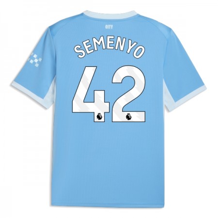 Fotbalové dresy Manchester City Semenyo 42 Domácí Dres 2026-27 Krátký Rukáv