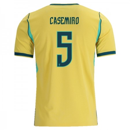 Fotbalové dresy Brazílie Casemiro 5 Domácí Dres MS 2026 Krátký Rukáv