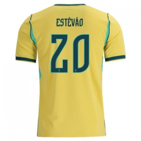 Fotbalové dresy Brazílie Estevao 20 Domácí Dres MS 2026 Krátký Rukáv