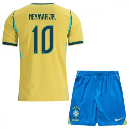 Fotbalové dresy Brazílie Neymar JR 10 Dětské Domácí Dres MS 2026 Krátký Rukáv