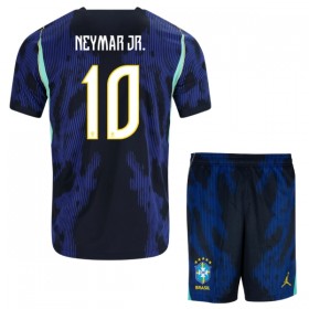 Fotbalové dresy Brazílie Neymar JR 10 Dětské Venkovní Dres MS 2026 Krátký Rukáv