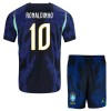 Fotbalové dresy Brazílie Ronaldinho 10 Dětské Venkovní Dres MS 2026 Krátký Rukáv