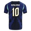 Fotbalové dresy Brazílie Ronaldinho 10 Dětské Venkovní Dres MS 2026 Krátký Rukáv
